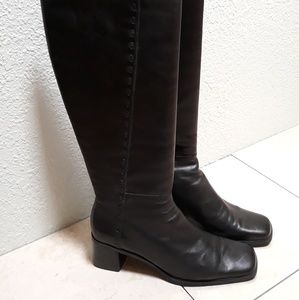 Bandolino BD Saundra black leather boots